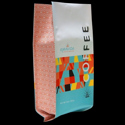 Barrier Coffee Bean Pouch Side Gusset Bag With Degassing Valve Food Grade Packaging Digital Printing With Alu Layer China Wholesaler