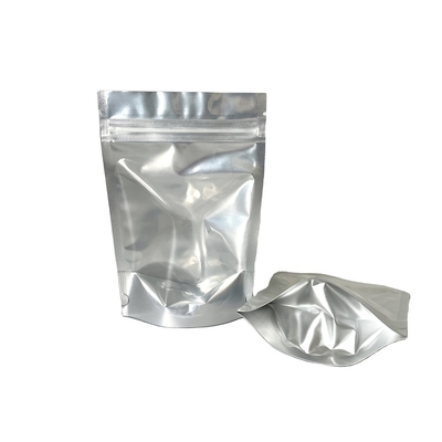 Resealable Front Silver Back Stand Up Barrier Clear Smell Proof Barrier Aluminum Foil Packaging Mylar Food Storage Doypack Pouch Bags